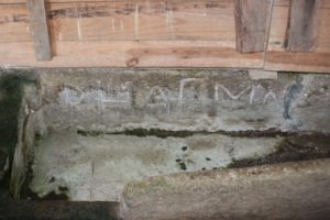  Photo d'une inscription du VIème siècle